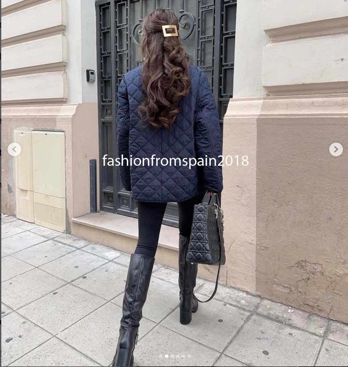 ZARA NEW WOMAN WATER REPELLENT PUFFER JACKET NAVY BLUE XS ZARA NEW WOMAN WATER REPELLENT PUFFER JACKET NAVY BLUE XS
