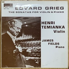 Grieg The Violin Sonatas HENRI TEMIANKA JAMES FIELDS Orion Super Stereo Sound LP