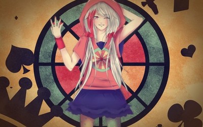 Anime Manga Painted Nails Long Hair One Eye 11x17 Poster