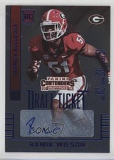 2015 Contenders Draft Picks College Ticket Blue Foil Ramik Wilson #241 Auto 2u3