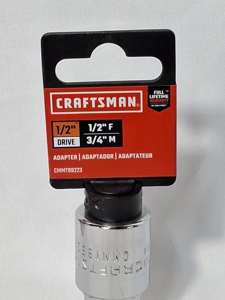 Craftsman 1/2" Drive to 3/4" Ratchet Wrench Socket Adapter CMMT99223 - Image 2 of 4