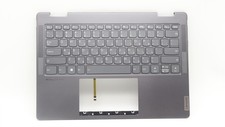 Lenovo Yoga 7 14ARP8 Keyboard Palmrest Top Cover Hebrew Storm Grey 5CB1L48255