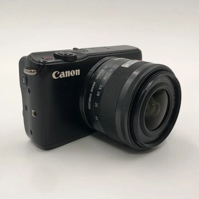 Canon EOS M10 Mirrorless Camera Black Body + Lens EF-M 15-45mm f/3.5-6.3 IS STM - Image 1 of 4