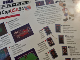 World Cup USA 94 Sega Mega CD Rare Game-includes poster-please see description 