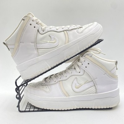 Nike Dunk High Rebel Triple White Sneaker Größe UK 7 Damen Plateau DH3718-100