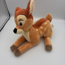 Disney Store Bambi Plush Deer Original Stuffed Animal 14  Preowned
