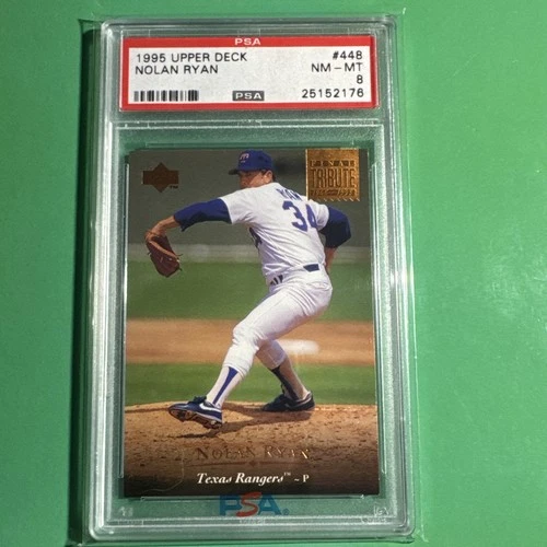 1995 Upper Deck #448 Nolan Ryan PSA 8 Texas Rangers