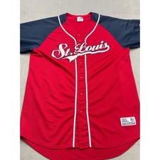 St Louis Dynasty Baseball Jersey Red Navy XL MLB Inspired By All Stars