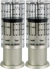 KitchenArt Pro Mini Adjust-A-Cup - Metric/Standard - Satin (2-Pack)