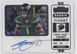 2022 Panini Contenders Ticket RPS Variation Ahmad Gardner Sauce Rookie Auto RC