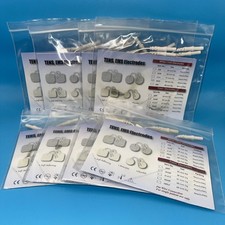 32 Replacement Electrode Pads for Massagers /Tens Units 2 In Square White Cloth