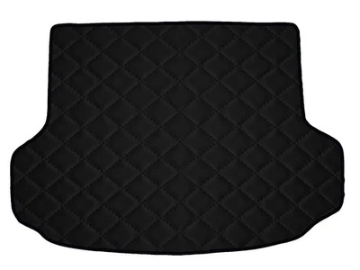Matelassé Cuir artificiel NOIR Tapis coffre pour Hyundai ix35 ix-35 2009-2015 - Photo 1/4