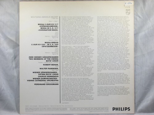 Mozart - Coronation & Sparrow Masses - Wiener Sängerknaben - Philips 6527 097 - Picture 2 of 4