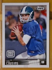 2012 Kirk Cousins Rookie Card Sage HIT #137 (RC) Mint. rookie card picture