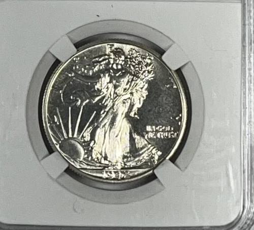 1942 Walking Liberty Half Dollar : BU Proof
