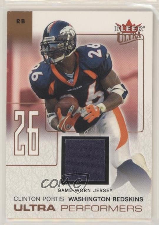 2004 Fleer Ultra Performers Game-Used Copper Clinton Portis #UP/CP 09tu