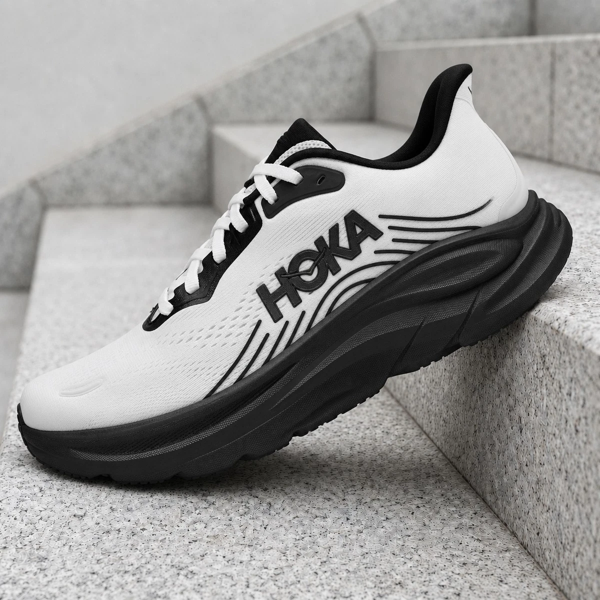 Hoka One One HOKA Clifton 10 Black White for sale | eBay