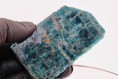 Blue Apatite Slab Raw Mineral Natural Stone Rough Slice Raw Madagascar 110g - Picture 6 of 9