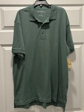 Eddie Bauer Light green cotton polo shirt NWT Sz Large Work School College Party