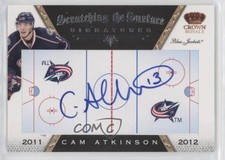 2011 Crown Royale Scratching the Surface Signatures Cam Atkinson #20 Auto 0i5j