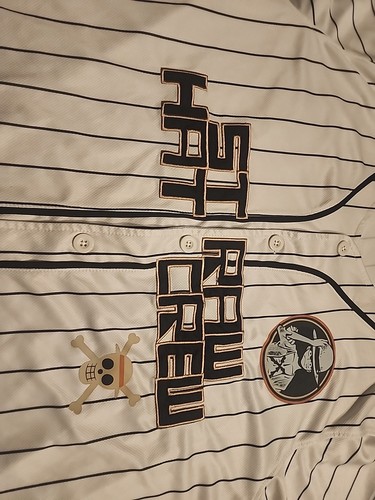 One Piece Straw Hat Crew Luffy 01 Baseball Jersey Anime Cosplay XL - Picture 2 of 4