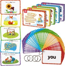 Sight Words Educational Flashcards - 220 Dolch Sightwords Game with Pictures