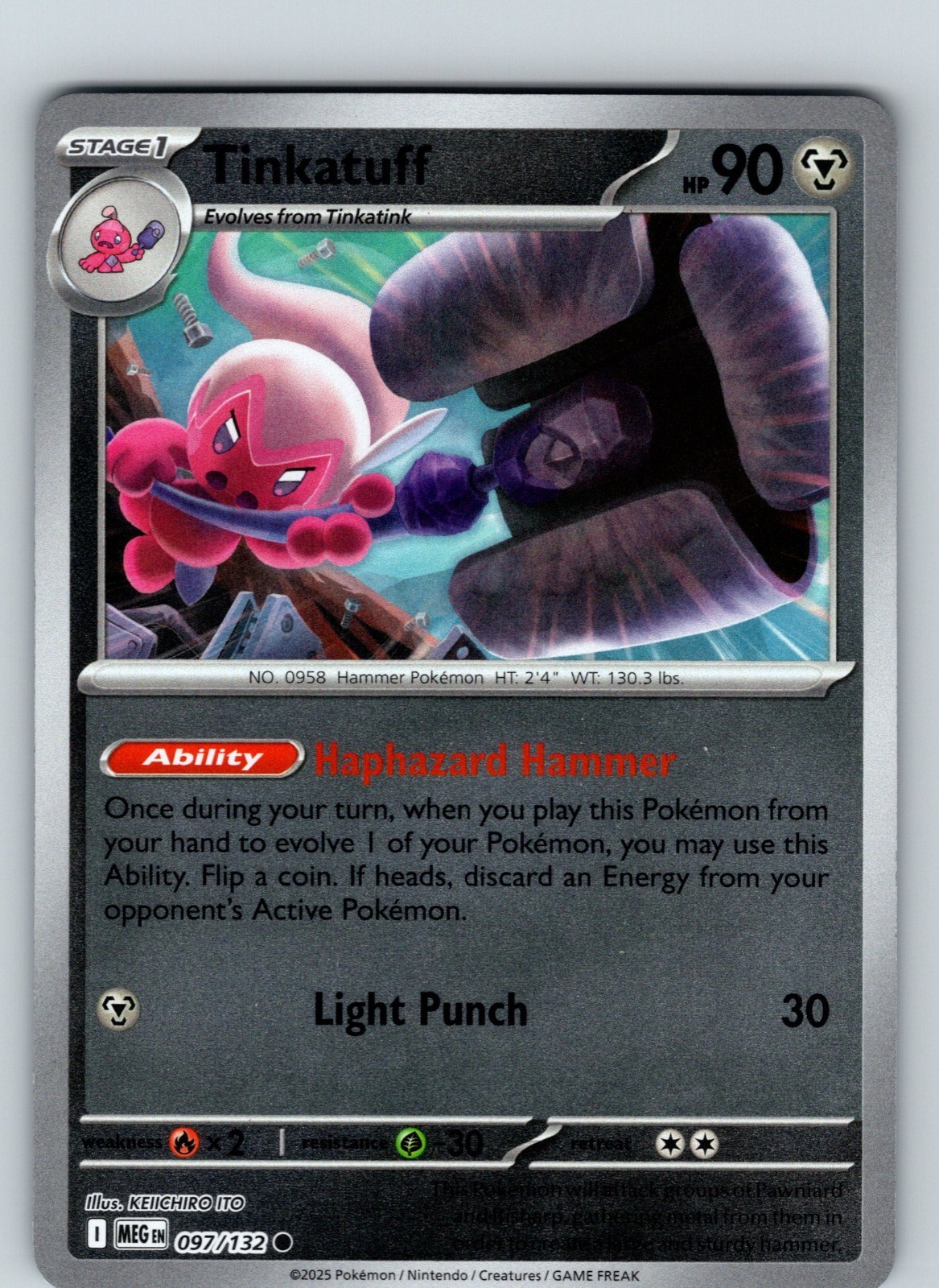 Tinkatuff 97/132 2025 Mega Evolutions Base Reverse Holo Common