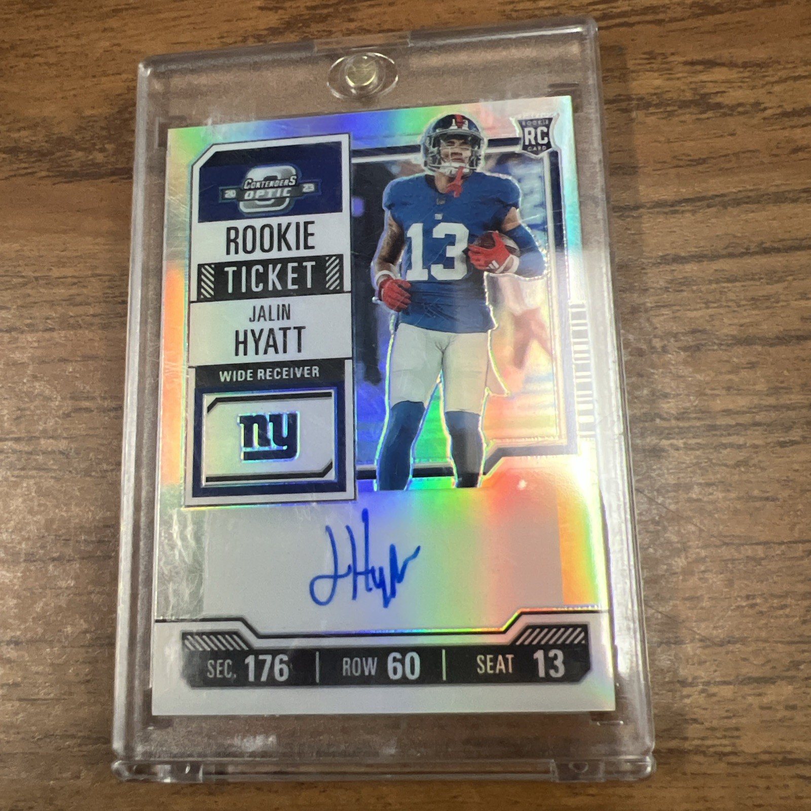 2023 Panini Contenders Optic - Rookie Ticket Autograph Jalin Hyatt Silver Prizm