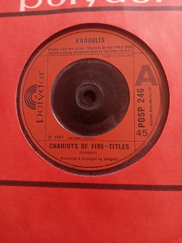 VANGELIS CHARRIOTS OF FIRE 1981 ORIGINAL 45 - Picture 2 of 8