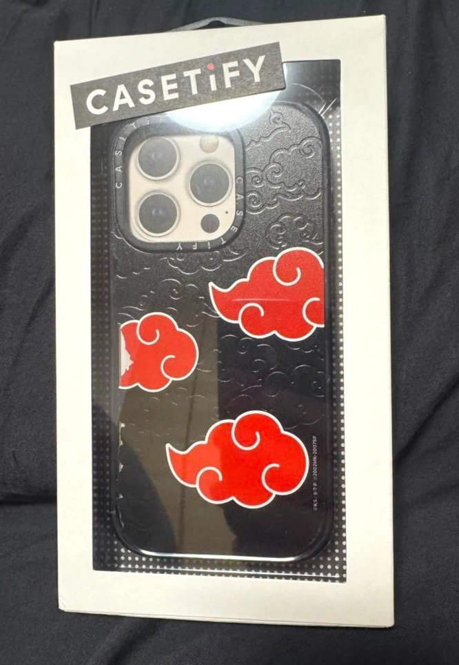 CASETiFY NARUTO Akatsuki iPhone 15 Pro Cloud Case MagSafe used
