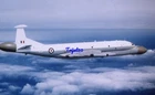 35mm Aircraft Slide Nimrod AEW3 Prototype XZ286 Air-Air 1980's