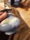 Vintage Blue Floral Kaadan Oil Lamp (no globe) read description — photo 3