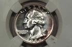 1954-P WASHINGTON QTR / HIGH GRADE PROOF WITH LIGHT OBV PURPLE TONING / NGC PF68