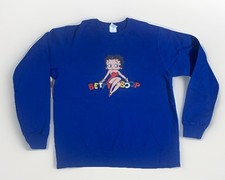 Betty Boop Graphic Royal Blue Sweatshirt Size M