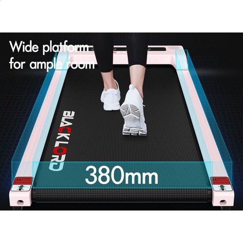 BLACK LORD Treadmill Electric Walking Pad Under Desk Home Office Fitness Pink - Picture 9 of 12