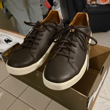 NEW Olukai Lae'ahi Li 'Ili Men's Size 11.5 Premium Dark Java Leather Sneaker