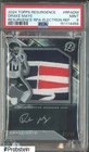 2024 Topps Resurgence Electron Refractor Drake Maye RC Logo Patch AUTO /14 PSA 9
