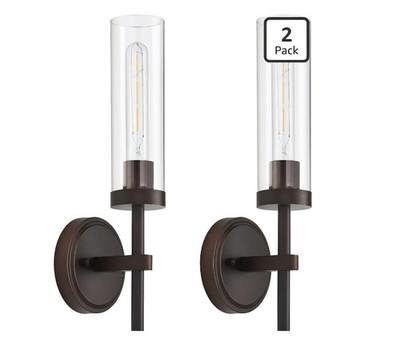 Oil Rubbed Bronze Wall Sconces Set of Two, Bathroom Wall Sconces Vanity...