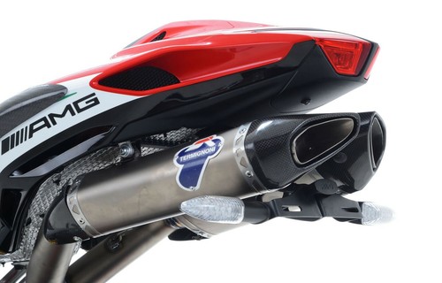R&G PORTATARGA COMPATIBILE PER MV AGUSTA F4 RC 2015 > 2018 LP0189BK NERO - Foto 2 di 11