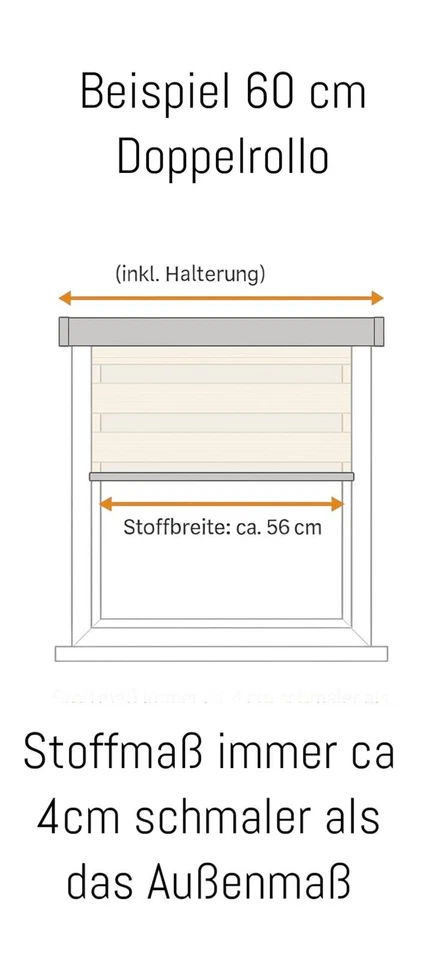 Doppelrollo Klemmfix ohne Bohren Fensterrollo Zebrarollo Duorollo 1er-2er-Set - Bild 2 von 2