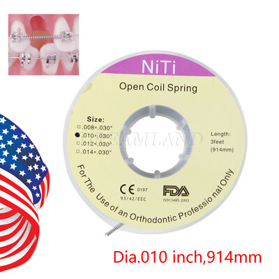 Materiale Dentale Per Laboratori Bobina Di Molla Ortodontica In Niti Aperta – Diametro .012 X .030 Pollici, 914 Mm | Per Dentisti E Laboratori Molla Ortodontica Niti - Foto 13