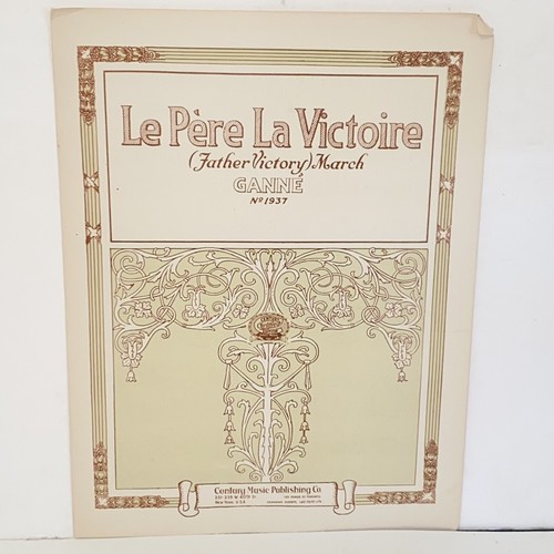 Partituras antiguas de piano de marzo de Le Pere La Victoire de 1919 de Louis Ganne - Imagen 11 de 11