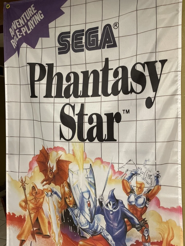 Phantasy Star 5ft Flag Sega Master System 1988 Banner Poster - Image 3 of 3