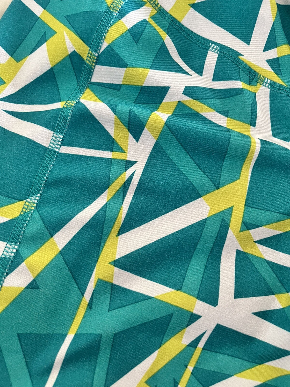 💚Fun Geometric Pattern Womens Large Activewear C… - image 2