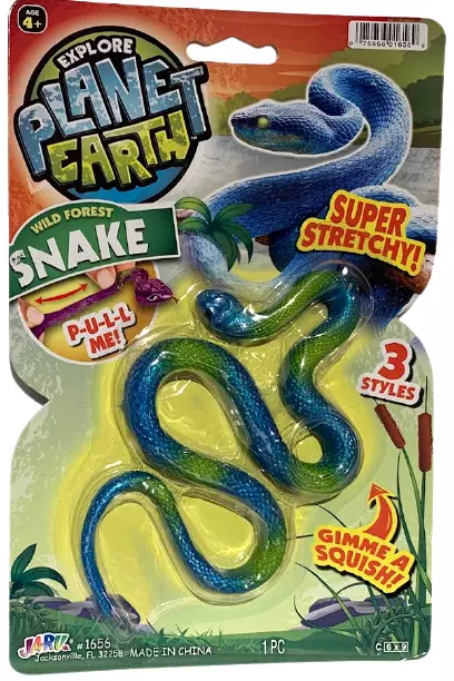 JA-RU Planet Earth Play Snakes (Styles Will Vary), Novelty & Gag