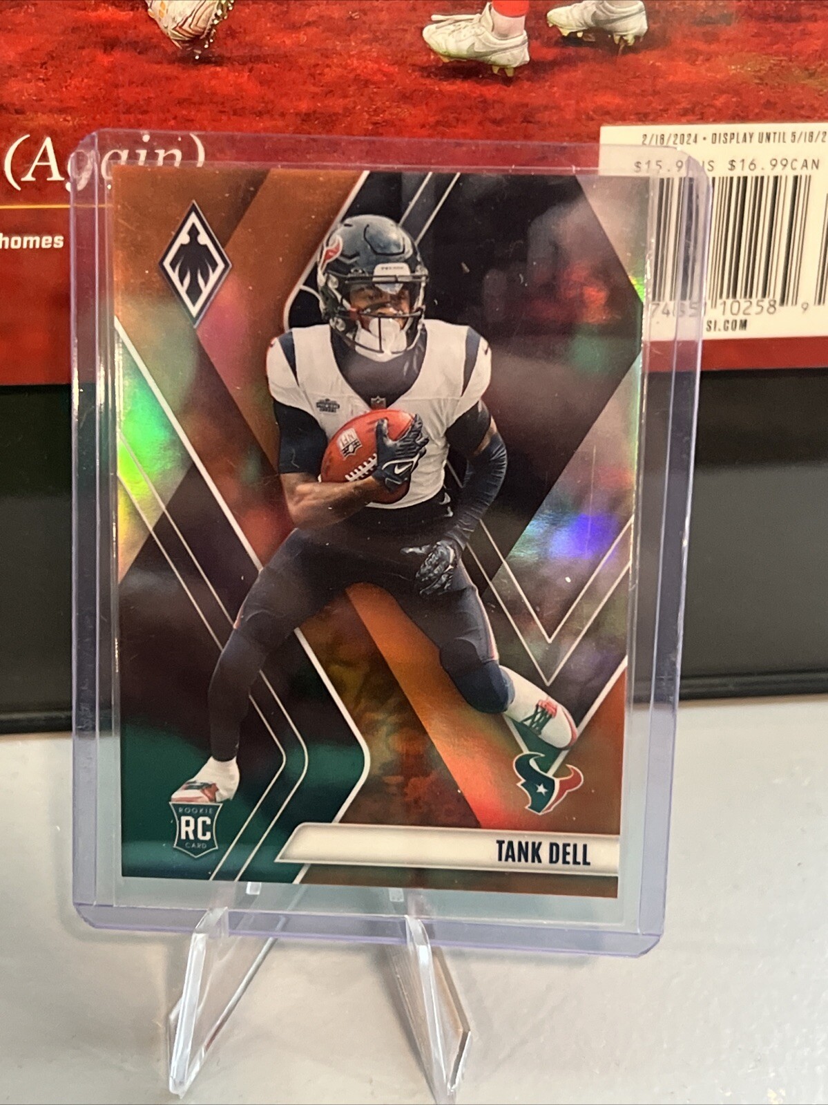 2023 Phoenix Football #135 Tank Dell, Houston Texans ORANGE /99 ROOKIE CARD