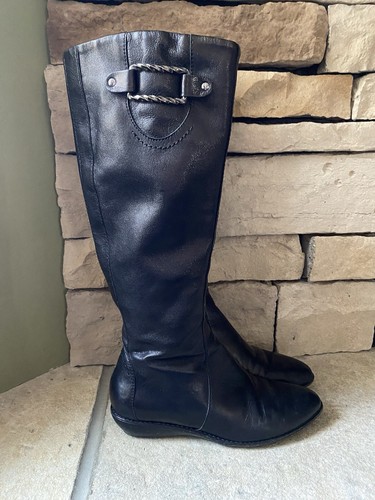 Cole Haan Air Women's Black Knee-High Riding Boots Leather Size 6 Vintage - Picture 8 of 20