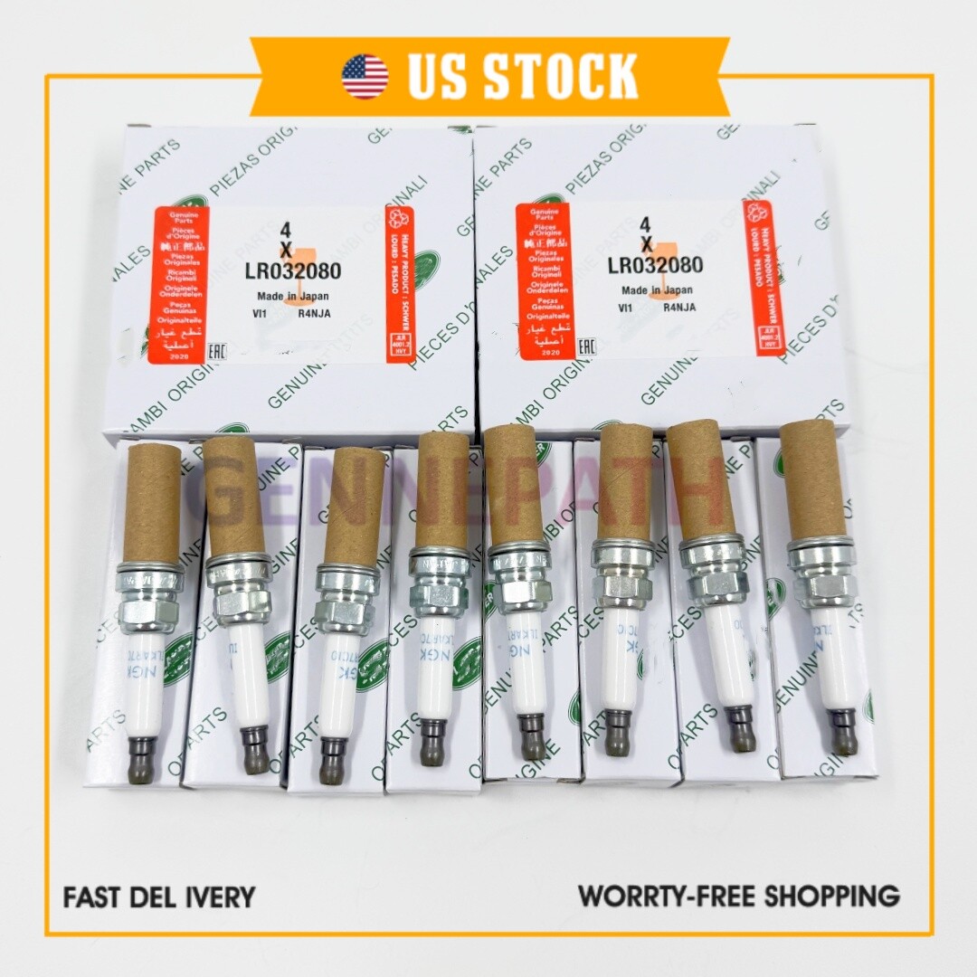 Engine NGK Spark Plugs Set of 8 LR032080 For Land Range Rover 5.0 Liter V8
