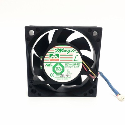 1PC MAGIC MGT6012HR-R20 6020 6CM 12V 0.21A three-wire speed      #D7