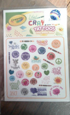 NEW pack CRAYOLA temporary tattoos 35 ct I feel craymoji itty bitty tattoos